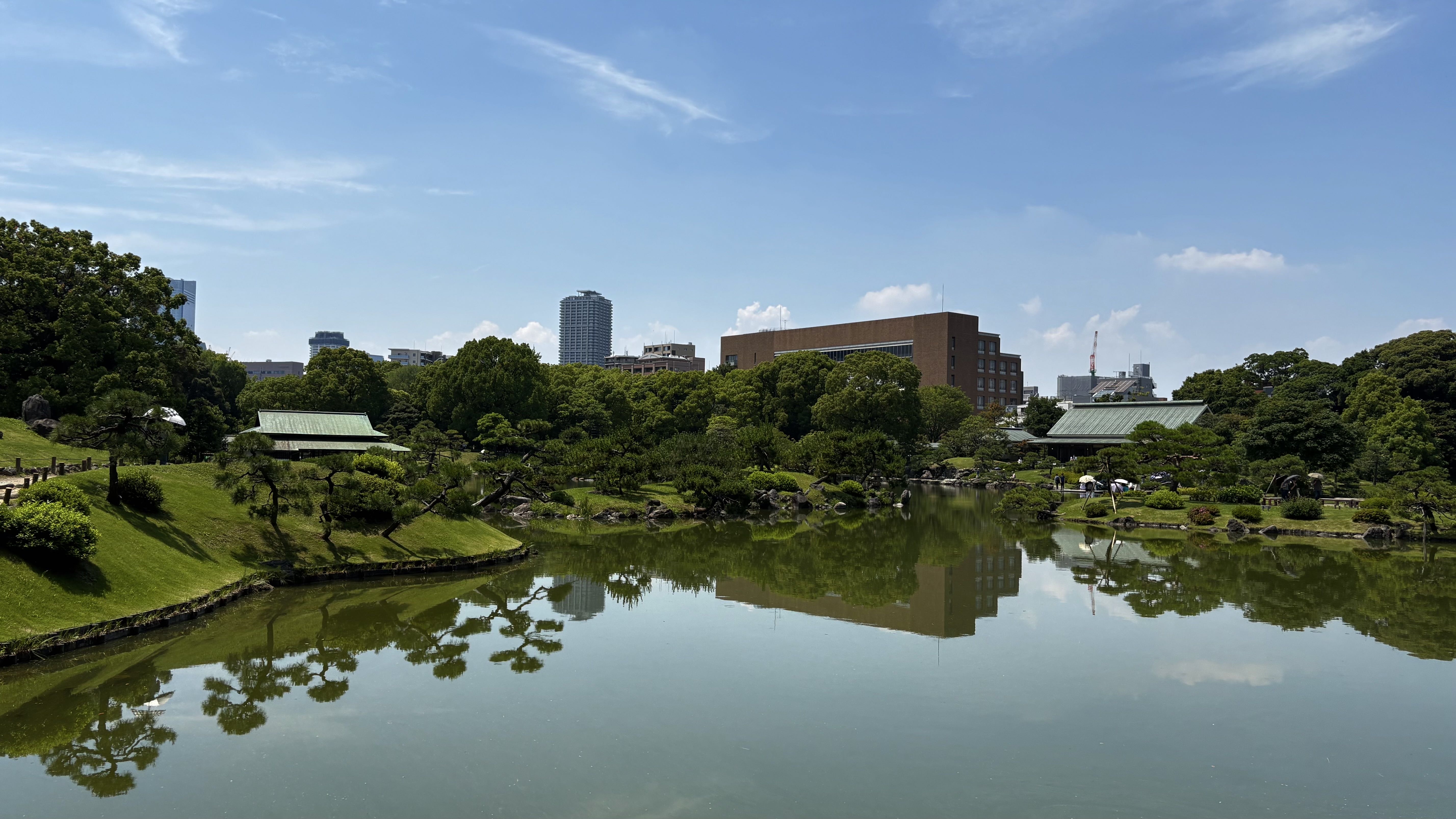 Japanese garden pond and stones used for NIWA planning guide